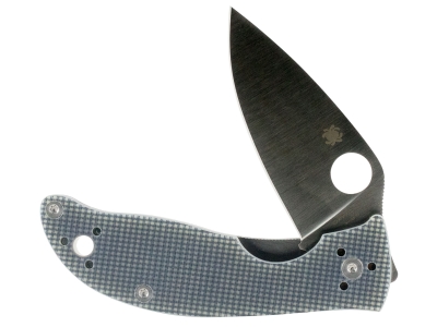 Spyderco 3.3" CTS BD1 Blade Gray G10 Handle Folding Knife