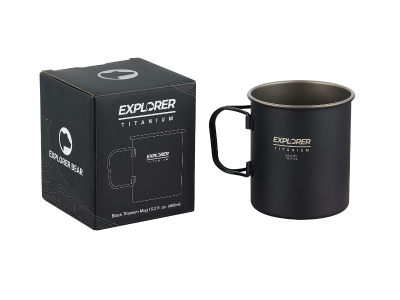 Explorer Bear Black Titanium 450ml Cup
