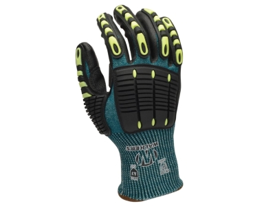 Walkers Hppe Safety Gloves Foam Palm & Impact Bumpers, Large