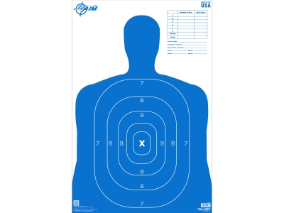 Allen EZ Aim B27 Silhouette Paper Shooting Target