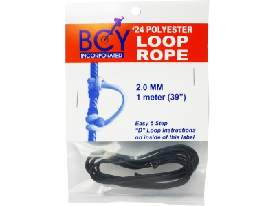 BCY 24 D-Loop Material Black 1m
