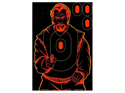 Birchwood  Shoot-N-C Reactive Target Self-Adhesive Paper 12"x18" Bad Guy 100 Pack