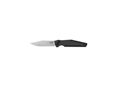 Kershaw 3.75" Folding Clip Point MagnaCut Blade Black Carbon Fiber Handle