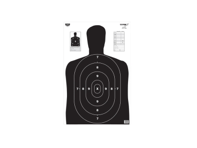 Birchwood  EZE-Scorer BC-27 Silhouette, Black/White, 100