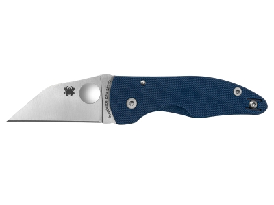 Spyderco 2.45" CPM SPY27 Folding Knife Cobalt Blue G10 Handle