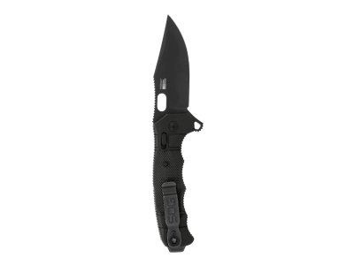 SOG SEAL XR Ti Magnacut Clip Point, Black, Ambidextrous, Manual