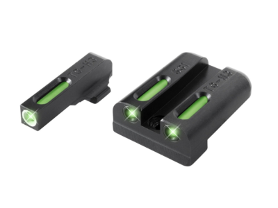TruGlo TFX Sig #8/#8 Set Pistol Tritium Fiber Day/Night Sights, Black