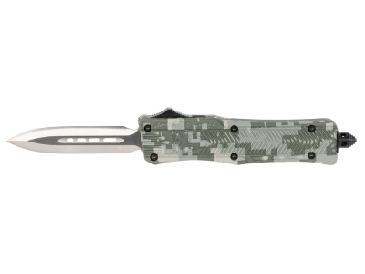 CobraTec 2.75" OTF Dagger Knife D2 Blade Camo Aluminum Handle