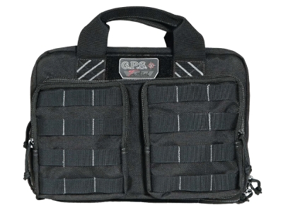 GPS Tactical Quad + 2 Pistol Range Bag, Black
