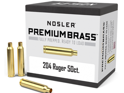 Nosler Premium Brass Unprimed Rifle Cases, .204 Ruger, 50