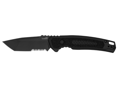 Kershaw 3.45" Automatic Folding Knife CPM M4 Tanto Black Aluminum Handle