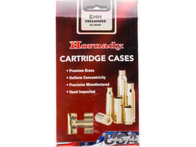 Hornady Unprimed Cartridge Cases, 6mm Creedmoor, 50