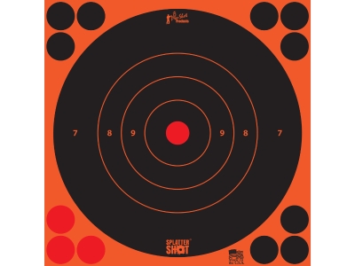 Pro-Shot SplatterShot Self-Adhesive Paper Black/Orange 8", 6