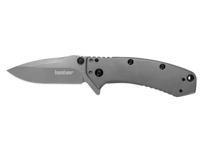 Kershaw 2.75" 8Cr13MoV Drop Point Blade Gray PVD SS Handle