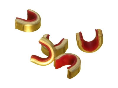 Saunders Archery Brass Nok Set, Red, 1000