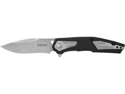 Kershaw 3.13" 4Cr14 Clip Point Blade Black GFN/SS Handle