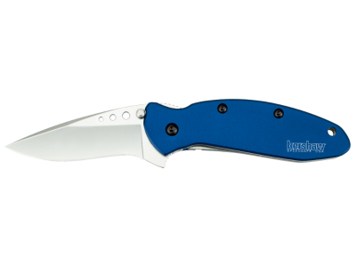 Kershaw 2.4" 420HC Drop Point Blade Navy Blue Aluminum Handle