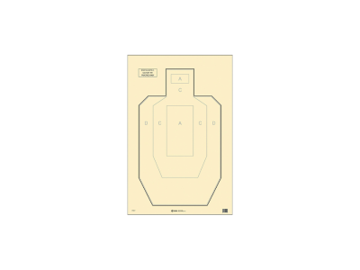 Action Target Inc Military IPSC/USPSA Paper Target