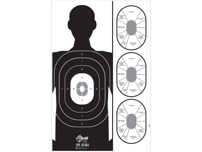 Allen EZ Aim Shooting Target & Backer, White