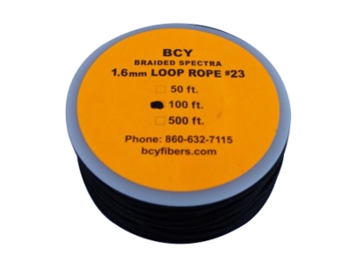 BCY 23 D-Loop Material Black 100 ft.