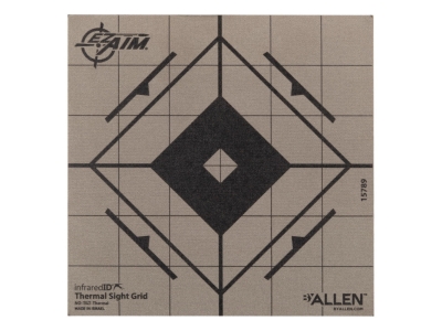EZ Aim Adhesive Thermal Sight Grid Target, Grey