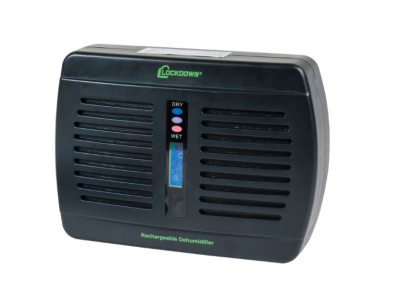 Lockdown Rechargeable Dehumidifier, Black