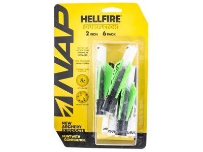 NAP Quikfletch Hellfire Fletching, 6