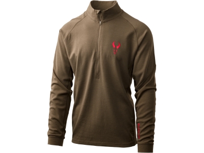 Badlands Pecora Heavyweight Merino 1/4 Zip MUD Small