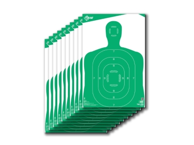 Allen EZ Aim 12"x18" Silhouette Shooting Targets, Green, 10 count