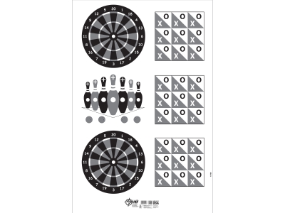 Allen EZ Aim Shooting Target & Backer, White