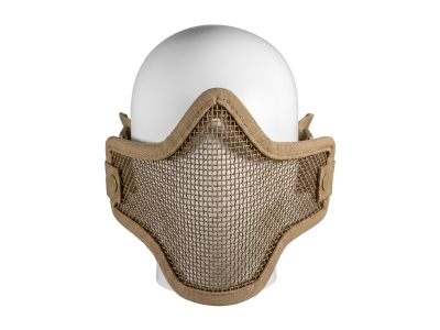 Air Raid Airsoft Steel Wire Tan Mesh Full Cover Face Mask, One Size Fits Most