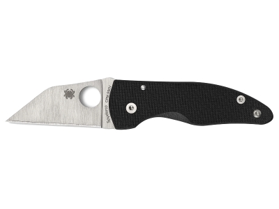 Spyderco 2.45" CPM S90V Folding Knife Black Carbon Fiber Handle