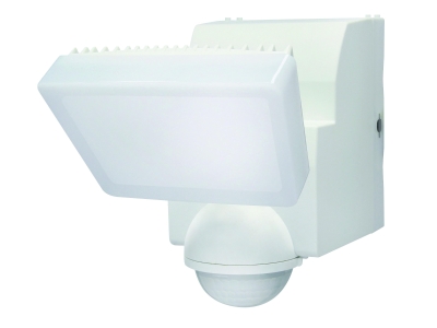 IQ America Battery-Powered Motion Security Flood Light LED, White