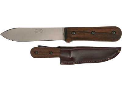 Ka-Bar 5.13" Fixed Knife 1095 Steel Blade Walnut Handle w/Sheath