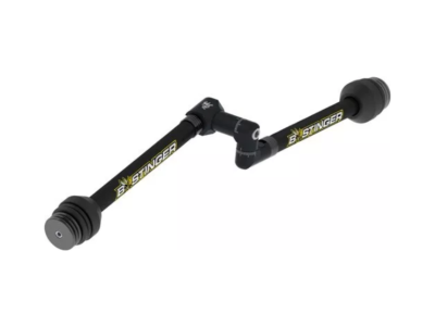 Bee Stinger Sport Hunter Xtreme Stabilizers with Elite adjustable Side Arm Mount, Black