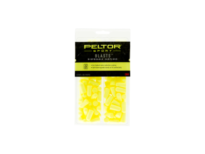 Peltor Blast Disposable Earplugs, Yellow