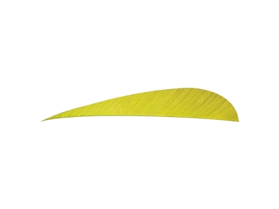 Trueflight Parabolic Feathers, Yellow, 100