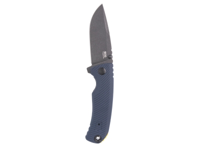 SOG Tellus Atk - Squid Ink + Yellow, Ambidextrous, Spring Assisted
