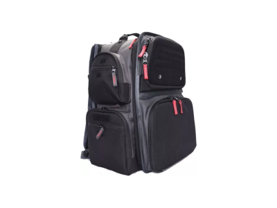 GPS Executive Backpack w/ Cradle For 5 Handguns, Grey