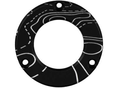 Axcel Driver Hubcap w/Engraving, Black