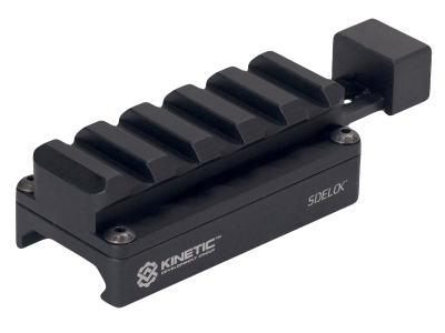 KDG Sidelock Universal Riser Mount Long Black Anodized Aluminum
