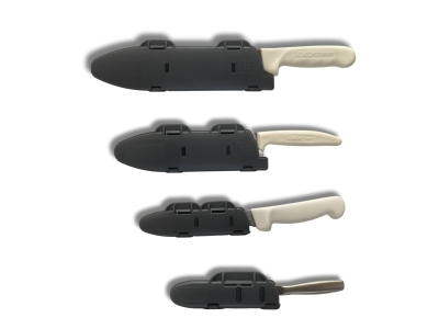 Blade Guard Secure Knife Blade Edge Protection Cover 4 pack, Grey