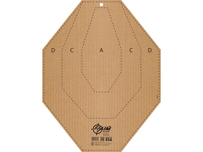 Allen EZ Aim Corrugated Silhouette Paper Shooting Target, Tan