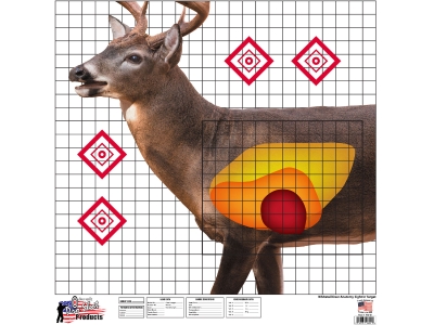 Pro-Shot Whitetail Sight-In Deer Heavy Paper Hanging Universal 25" x 25"