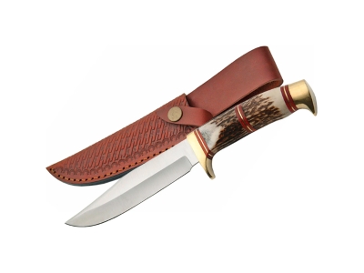 SZCO Steel Wolf Stag Hunter Knife