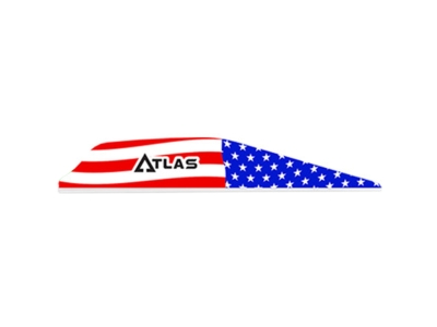 Bohning Atlas Vanes American Flag 100 pk.