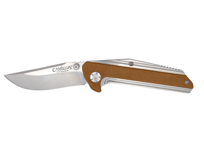 Camillus 2.75" Folding AUS-8 Blade Coyote Brown G10 Handle