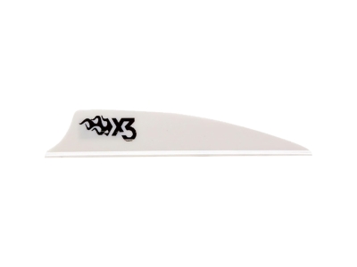 Bohning X3 Vanes White 2.25 in. 100 pk.