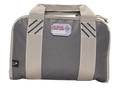 GPS Double Pistol Case w/ Mag Storage & Dump Cup, Rifle Green/Khaki