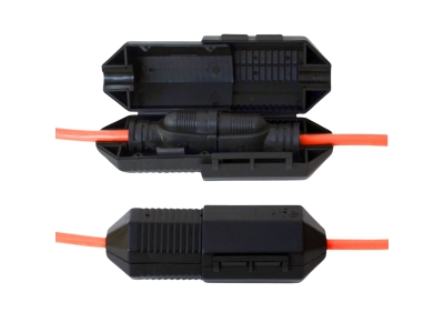CordSafe ExtensionCordElectricalSafety PlugConnectionProtector Cover, Black